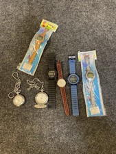 Lot of 7 Watches - For Parts or Repair - Pocket Watches, Digital, Quartz