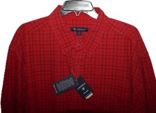 Cremieux Long Sleeve Shirt TALL 2XT Chili Pepper Red Check NWT (DC952)