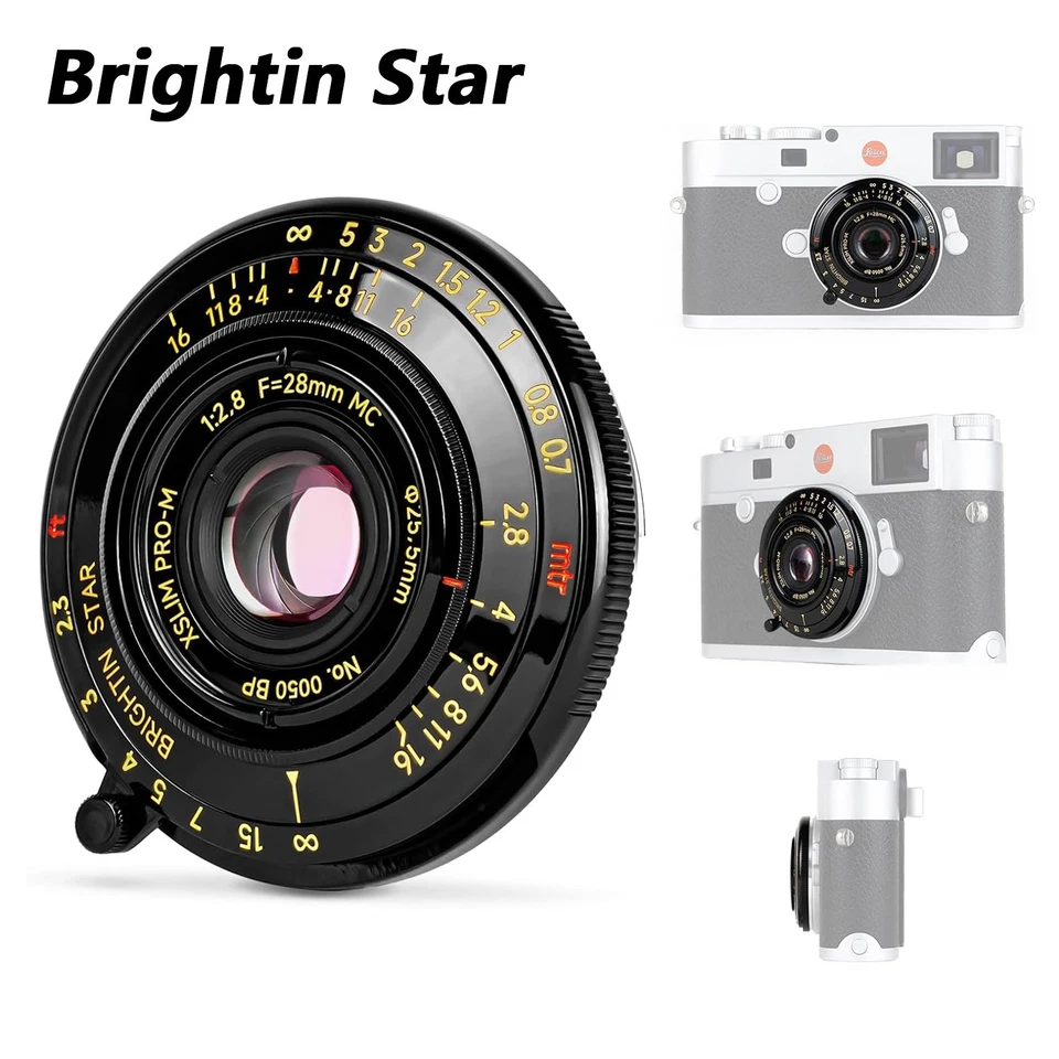 Brightin Star 28mm F2.8 Large Aperture Full Frame Portrait Lens Leica M-Mount - Image 2 of 4