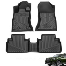 3d Floor Mats Fit For 2019-2024 Subaru Forester Black Tpe All Weather Car Liners 3d Floor Mats Fit For 2019-2024 Subaru Forester Black Tpe All Weather Car Liners