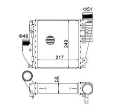 HART CHLODNICE III Ladeluftkühler für Opel Grandland X 1.2 1.6 Turbo D Combo