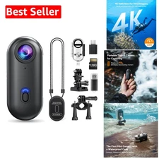 Compact Z10 4K Sports Camera for Diving and Cycling - 128GB Storage Included