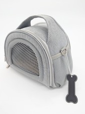 Small Animal Carrier Portable Cage Hampster, Dog, Cat, Guinea Pig, Bird Grey New