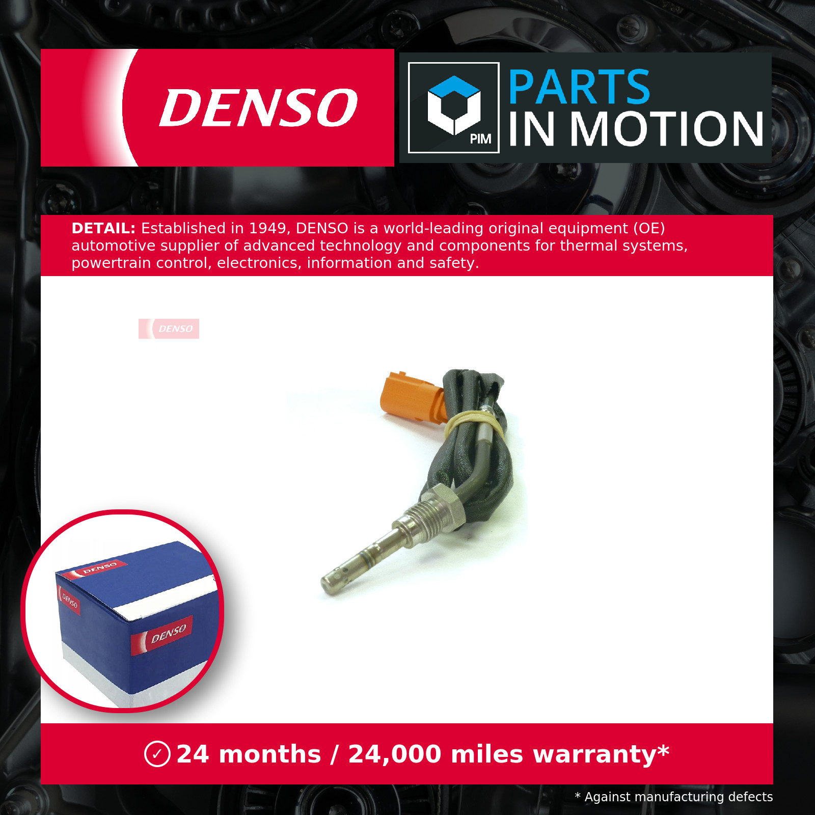 Exhaust Temperature Sensor After DPF DET-2029 Denso 03G906088AD 03L906088CH New