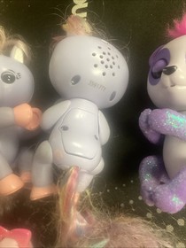 WowWee Fingerlings Unicorn, Monkey, Dragon , dolphin, Panda Lot Of 6