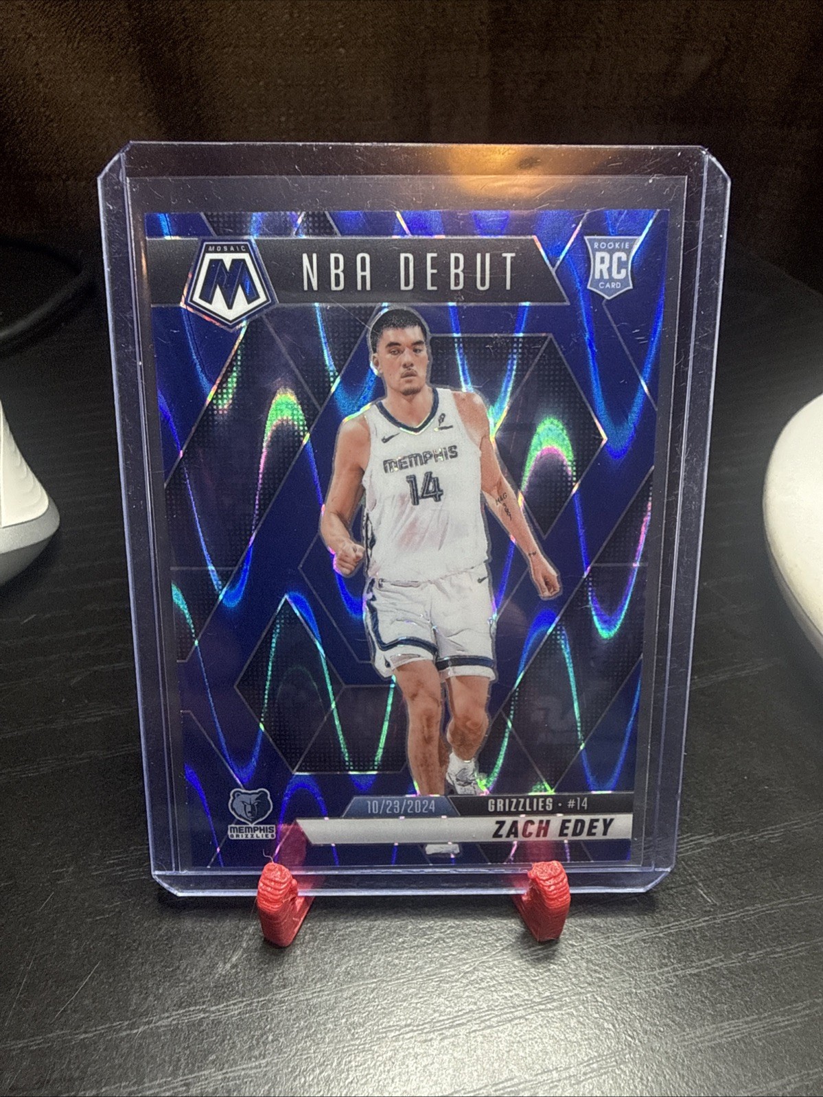 ZACH EDEY 2024-25 Mosaic  RC Blue Seismic NBA Debut 41/149 MEMPHIS Grizzlies