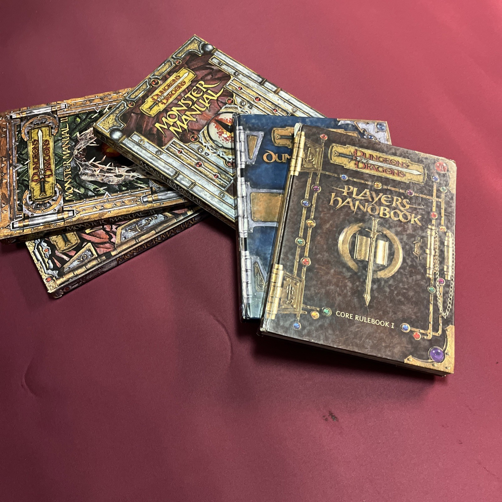 Dungeons & Dragons RPG Book Lot Bundle 3E Players Handbook, DM guide And More