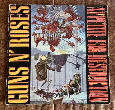 Guns N  Roses ~ Appetite For Destruction, FIRST Pressing Vinyl *Uncensored Cover