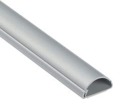 D-Line Mini Cable Trunking, Half Round Cable Cover, Paintable, Self-Adhesive Wi