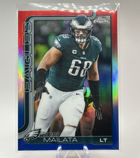 2025 TOPPS CHROME - RED WHITE & BLUE #245 JORDAN MAILATA -  PHILADELPHIA EAGLES