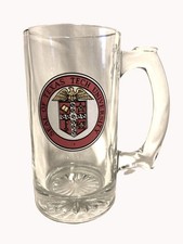 Texas Tech University Seal Handled Mug Clear Glass 5.5"T 2.75" Dia. PET RESCUE