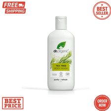 Dr Organic Tea Tree Body Wash, Vegan, Paraben&SLS-Free, Certified Organic,250ml