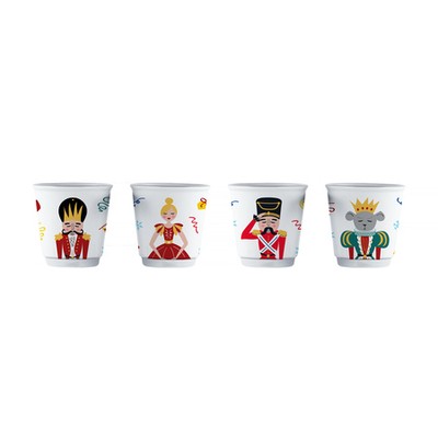 8006363040976 Bialetti - Set of 4 Nutcracker Espresso Cups Bialetti