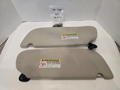 1994 - 2001 Dodge Ram 1500 2500 LH & RH Sun Visors Set OEM Tan Cloth A690