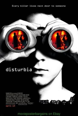 DISTURBIA MOVIE POSTER Original DS 27x40 SHIA LABEOUF 2007  N. Mint Condition