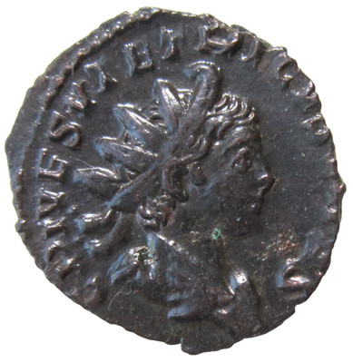 GALLIC EMPERORS. TETRICUS II CAESAR, 273-274 AD. AE ANTONINIANUS, PAX REVERSE.