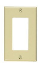 Leviton 1-Gang Decora/GFCI Device Wallplate, Standard Size, Thermoset, Device...