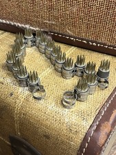 Rare Antique Flower Frogs Daisy Chain 19 Interconnected Japan