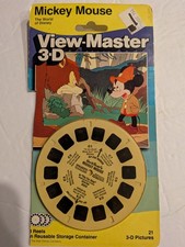 Vintage View-Master 3D Reels Mickey Mouse Disney 3-Reel Set Stock No. 4212