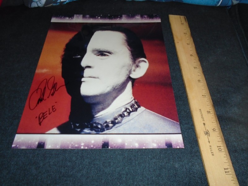 Frank Gorshin STAR TREK TOS  AUTOGRAPHED Photo 10 x 8 Bele Battlefield Riddler