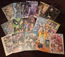 Lot de 15 Cartes Shitajiki - Gundam, Food Wars, Sakura - Import Officiel Japon