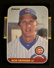 1987 Donruss Bob Dernier Baseball Card #146 Cubs OF VG O/C