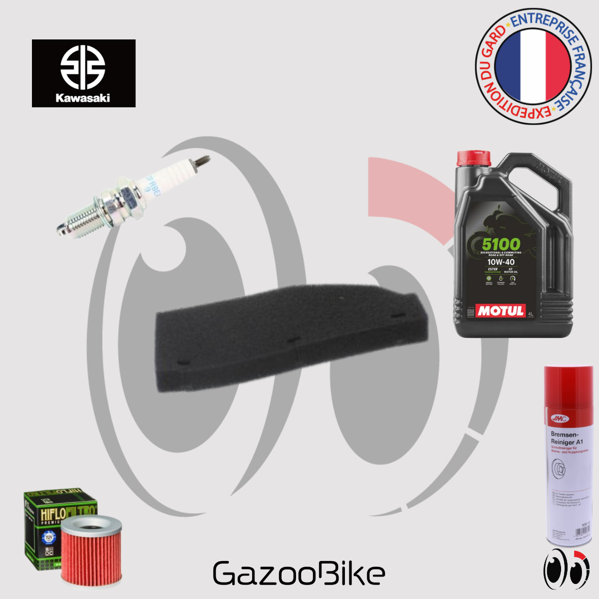Kit Entretien KAWASAKI Z 250 C GP 1983 Premium avec Fluide Haute Performance