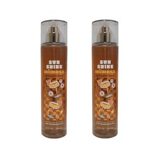 2 NEW Bath  Body Works Sunshine Mimosa Fine Fragrance Mist Spray Splash, 8 oz