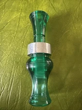 Vintage Echo Calls Inc Duck Call. Banded Green Double Reed Sounds Great