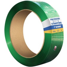 1 x.04 x2000ft Polyester PET Strapping Roll of 16x6 Core Size 3000lbs Break St