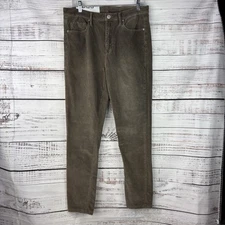 Womens 31W BDG Urban Outfitters Twig High Rise Corduroy Pants Green/brown NEW