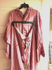 Christian Dior Monsieur Pajama Set Red White blue Stripes Polycotton XL