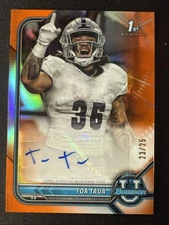 Toa Taua Auto 2021 Bowman U Chrome Orange /25 #BCPA-TTA