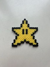 Star Super Mario World Perler Beads Retro Sprite Pixel Art