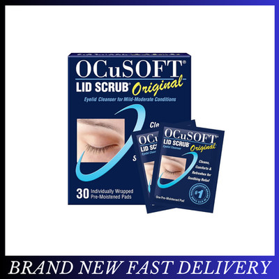 OCuSOFT Lid Scrub Original Eyelid Cleanser - Pre-Moistened Eyelid Wipes for Mild