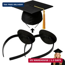 Graduation Cap Headband, 2PCS Firm Anti-Fall Grad Cap Headband for Graduation In