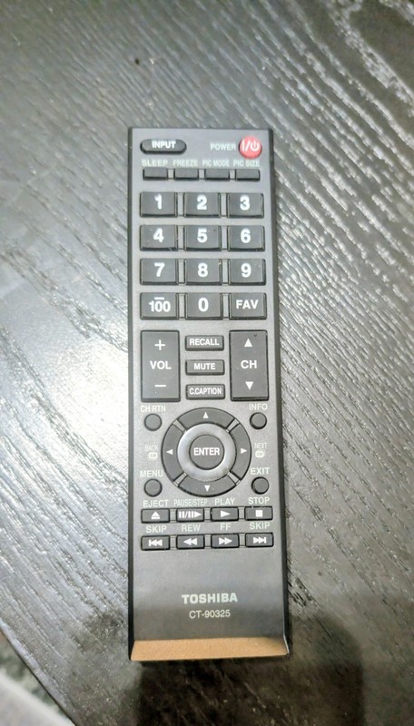 Toshiba CT-90325 IR TV Remote That Works Models 2012 To 2014