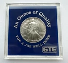 1992 American Silver Eagle Coin 1oz Fine Silver One Dollar in Case
