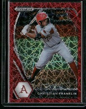 2021 Panini Prizm Draft Picks #PDP123 Christian Franklin Red Velocity Prizm
