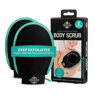 Dermasuri Diep Exfoliërende Handschoen - Polijstende Lichaamsscrubber &