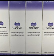 2-Pack Purple Toothpaste 30 ml Teeth Whitening Anti-Yellow 1 fl oz Sealed Qty.2