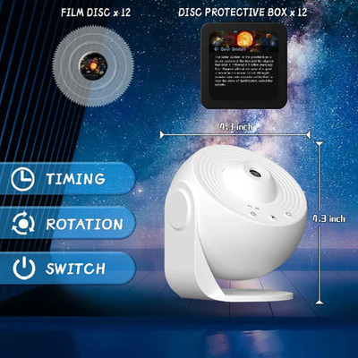 LED Night Light Galaxy Projector Starry Sky Projector 360° Rotate Planetarium Ni