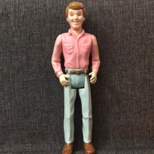 Vintage Playskool Loving Family Dollhouse Dad Father Man Pink Shirt Figure