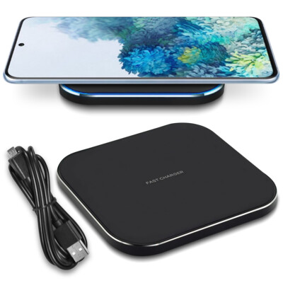 Qi kabellos Ladegerät für Samsung Galaxy S25 S24 S23 S22 Plus Ultra Ladestation