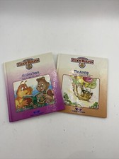 2 Teddy Ruxpin Worlds of Wonder Hardcover 1985 Books Only All about Bears