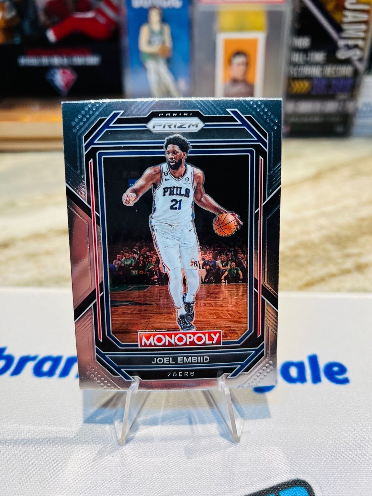 JOEL EMBIID 2022-23 Panini Prizm Monopoly Limited Edition Card #67 76ers
