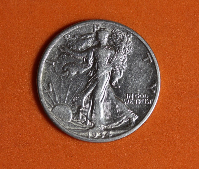 1934 S Walking Liberty Half Dollar #P08253