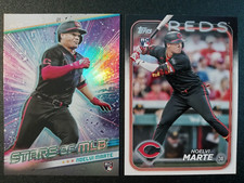 (2) 2024 Topps SMLB/Base RC Noelvi Marte RCs # SMLB-38, 548 Cincinnati Reds