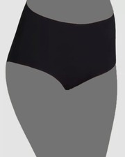 Commando Women's Black Solid High Rise Bikini Panty Size L/XL