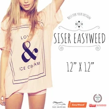 Siser EasyWeed® HTV Heat Transfer Vinyl for T-Shirts 12" by 12" Sheet(s)